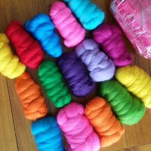 balls of merino wool